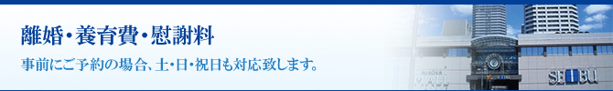 離婚・養育費・慰謝料 離婚・養育費・慰謝料